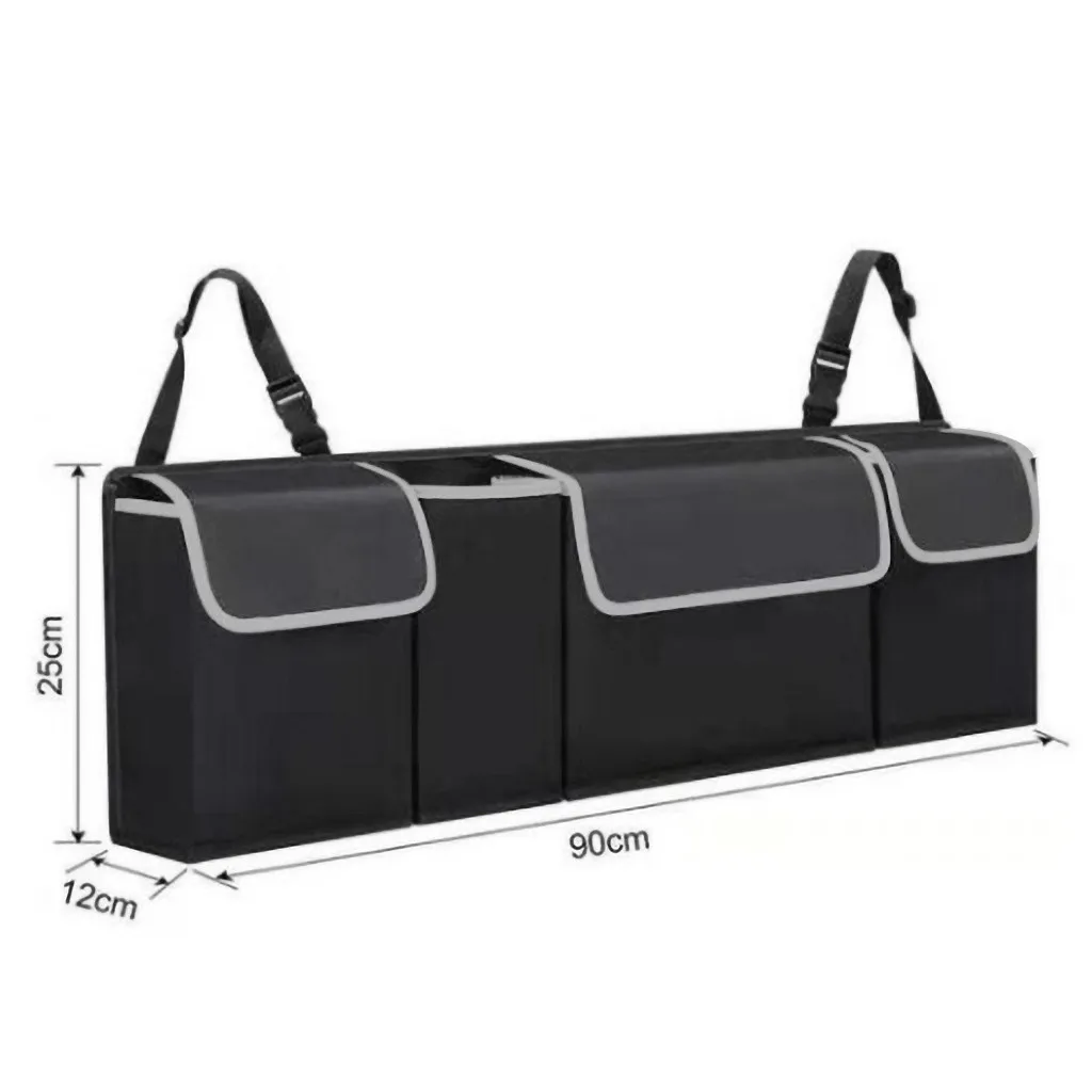 

Car Organizer Trunk Backseat Adjustable Storage Bag Net High Capacity Multi-use Oxford Back Interior Accessories Automobile Seat