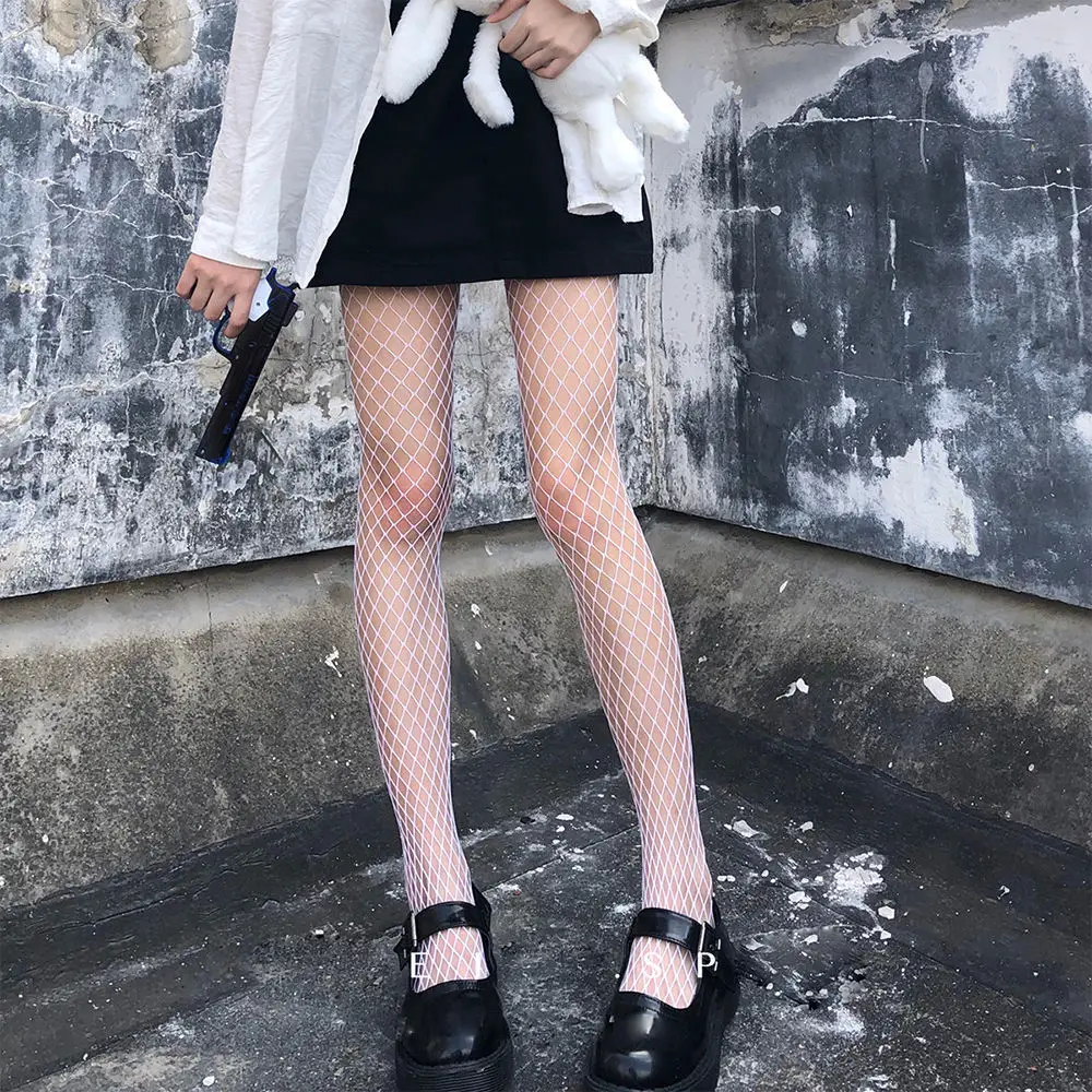 

Kawaii Socks Lolita Socks Black Long Socks Knee Socks Body Stocking Transparent Sexy Fishnet Stockings Kawaii Socks Knee