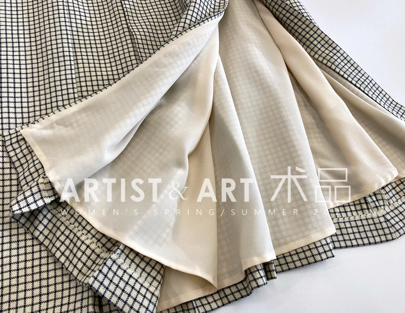 

Autumn Winter Vintage Plaid Skirts Womens 2021 Brand Designers Elegant A-line Midi Skirt Qualited Wool Jupe Femme