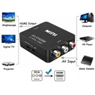 Преобразователь AV-HDMI, композитный преобразователь RCA в HDMI, аудио-видео адаптер 720P 1080P 60 Гц, портативный преобразователь с поддержкой NTSC