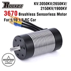 Rocket 3670 водонепроницаемый бесщеточный Бессенсорный двигатель 3050KV 2650KV 2150KV 1900KV для 18 110 Tamiya GTR Traxxas Радиоуправляемый Дрифтерный автомобиль