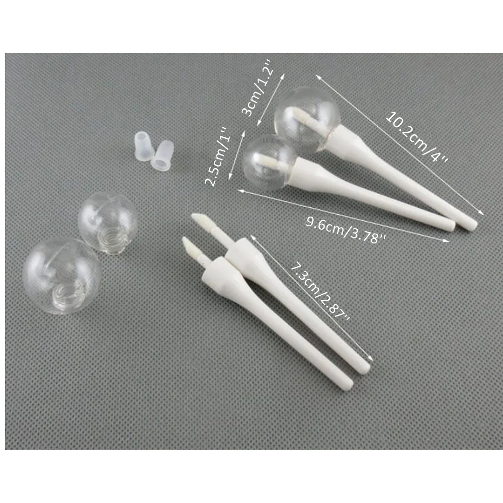 

5 Pcs Lollipop Light-bulb Lip Gloss Tube Empty Transparent Plastic Refillable Lip Balm Tube Lipstick Mini Cosmetic Container