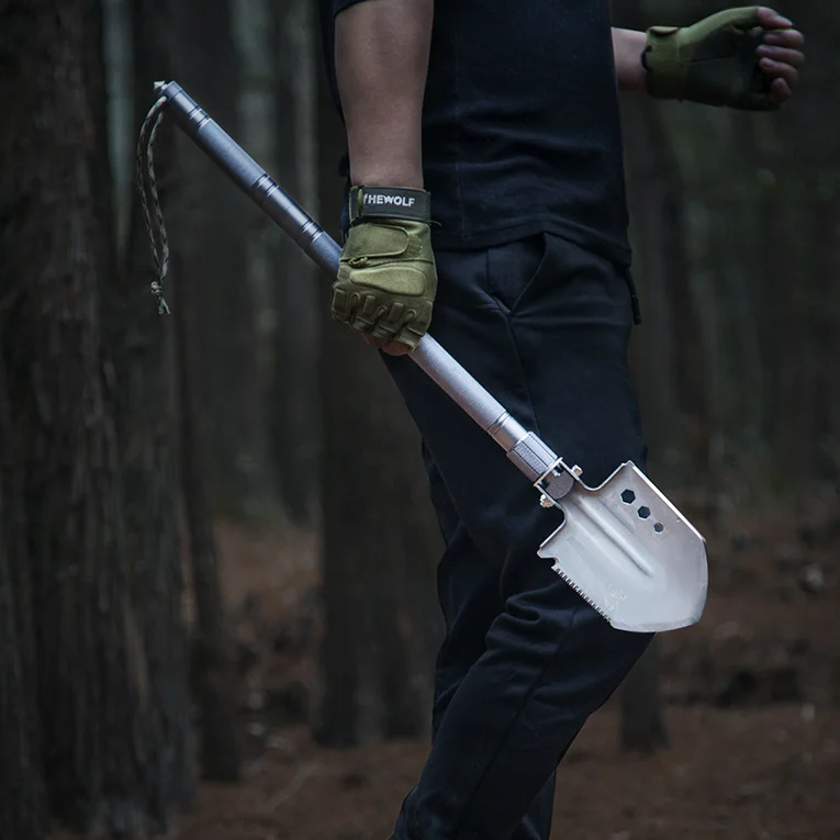 

Многофункциональная портативная складная лопата для самообороны, металлическая охотничья Лопата для кемпинга, спортивные товары