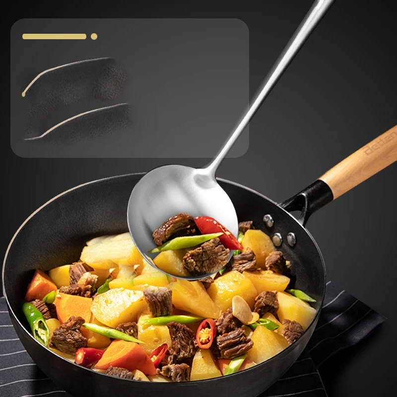 Шпатель из нержавеющей стали удлиненная утолщенная искусственная ложка