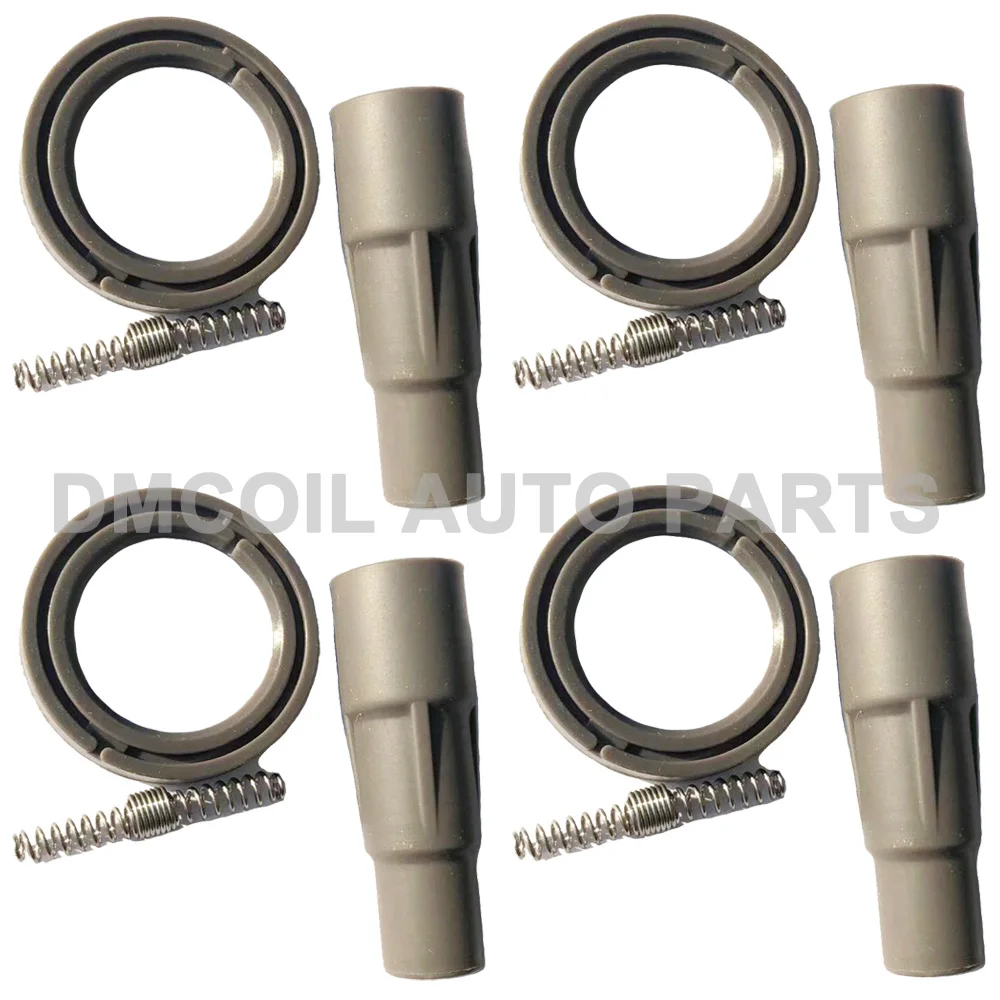 4 Sets Катушка зажигания резиновые сапоги с пружиной и кольцом для TOYOTA COROLLA RAV 4 CHARADE LEXUS 90919-02258 90919-C2003 - Цвет: 4 Sets
