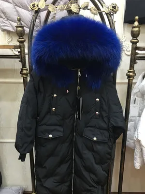 2021 зимняя модная женская обувь цвета на гусином пуху куртка с большой мех енота