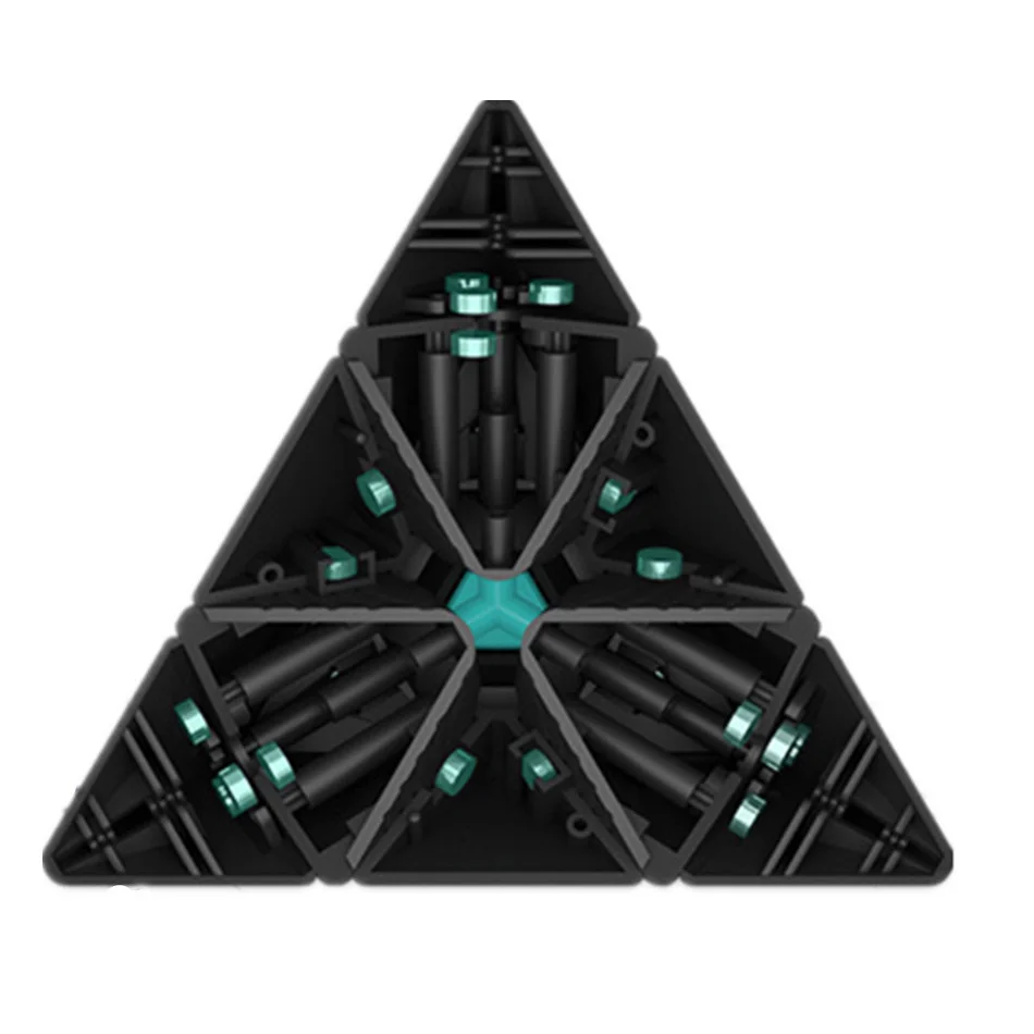Магнитная Магическая Пирамида Yj Yulong V2M нео-куб без наклеек магниты Yongjun