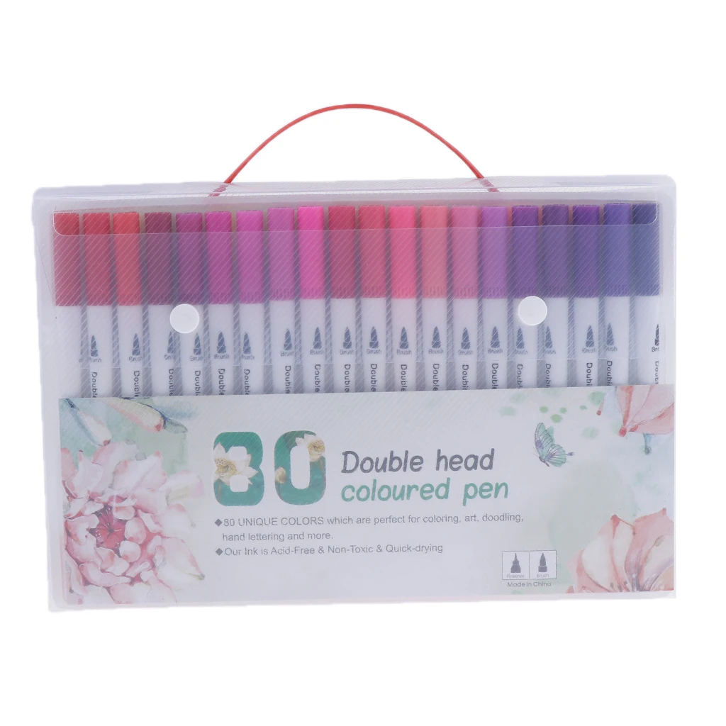 Фломастеры для рисования 80 цветов|Ручки и кисти картин по номерам| |