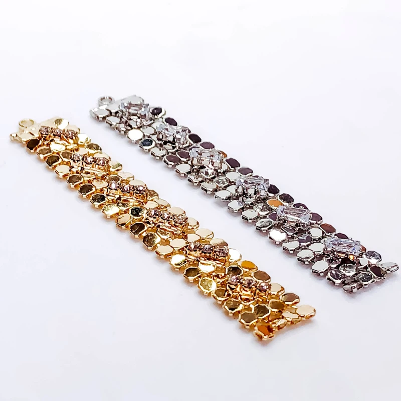 

Whtie K Позолоченные Стразы, серьги-подвески, аксессуары для сережек, ручной работы, материалы для ювелирных изделий, 2 шт.