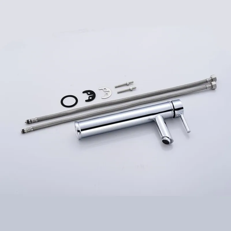 Высокий смеситель для ванной комнаты горячей и холодной воды раковины