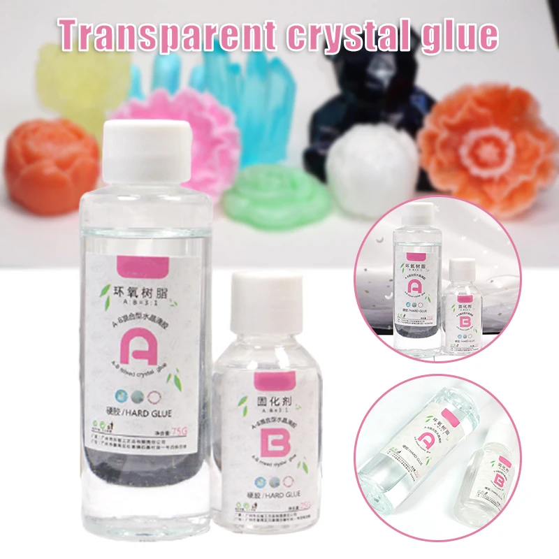 

1 комплект, прозрачная эпоксидная смола, многоцелевой Кристалл 3:1 AB, эпоксидная смола для рукоделия, аксессуары для изготовления ювелирных и...