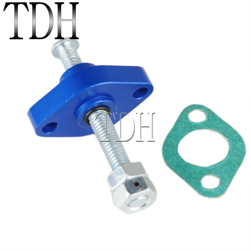 Мотоциклетный синий натяжитель цепи ручной регулятор для Suzuki GSXR GSX XV 400 600 650 750 LT250