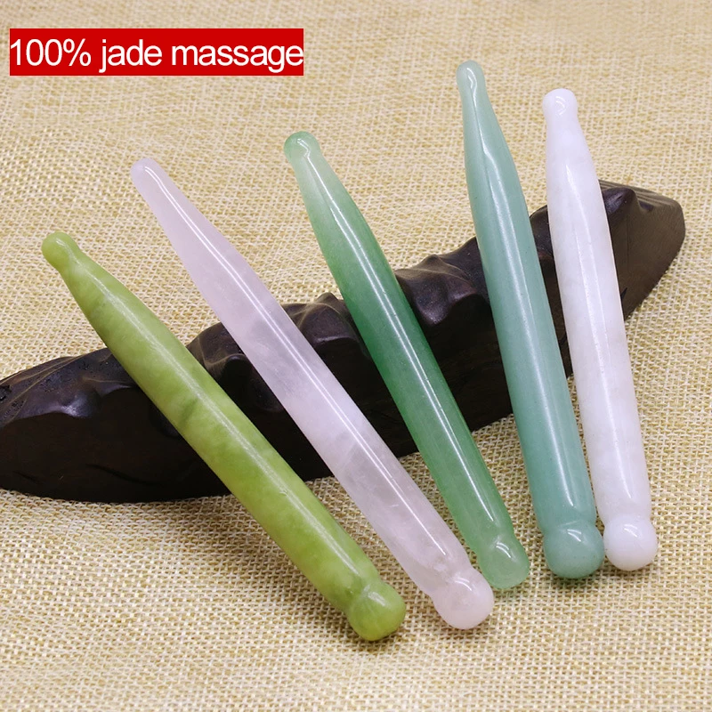 Натуральный нефрит массажер для гуаши розовый кварц акупунктурная ручка красоты
