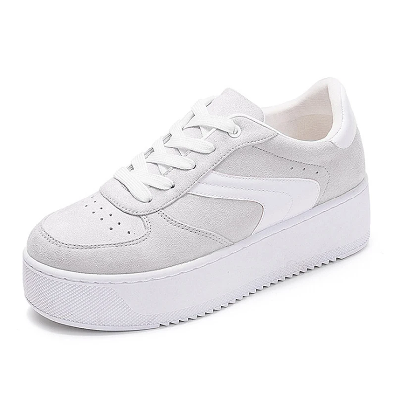 Кеды женские на платформе Вулканизированная подошва шнуровке сетчатые