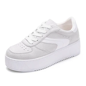 Кеды женские с вулканизированной подошвой, холщовые кроссовки, на шнуровке, Повседневная прогулочная обувь на плоской платформе, белые, Slinge, осень 2022