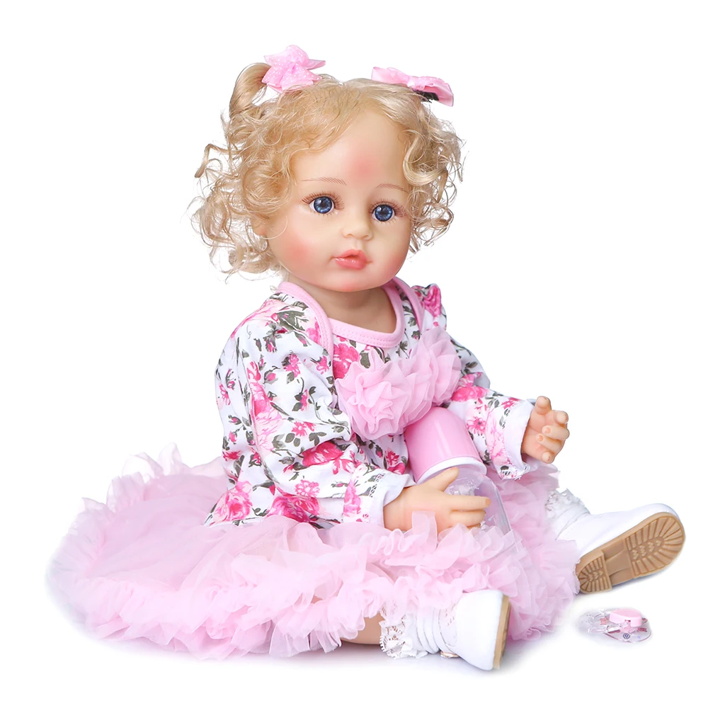 Реалистичная силиконовая кукла-младенец 55 см | Игрушки и хобби