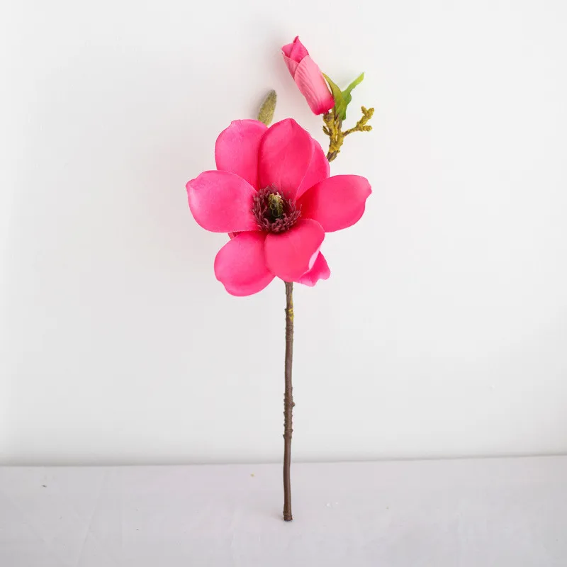 

1pc Orchid Magnolia Artificial Silk Flowers Fake Floral Wedding Artificial Flowers for Party Home Decoration