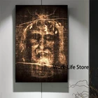 Классический фон с изображением Иисуса из Турина, настенная Картина на холсте для гостиной, подвесная картина для спальни, без рамки
