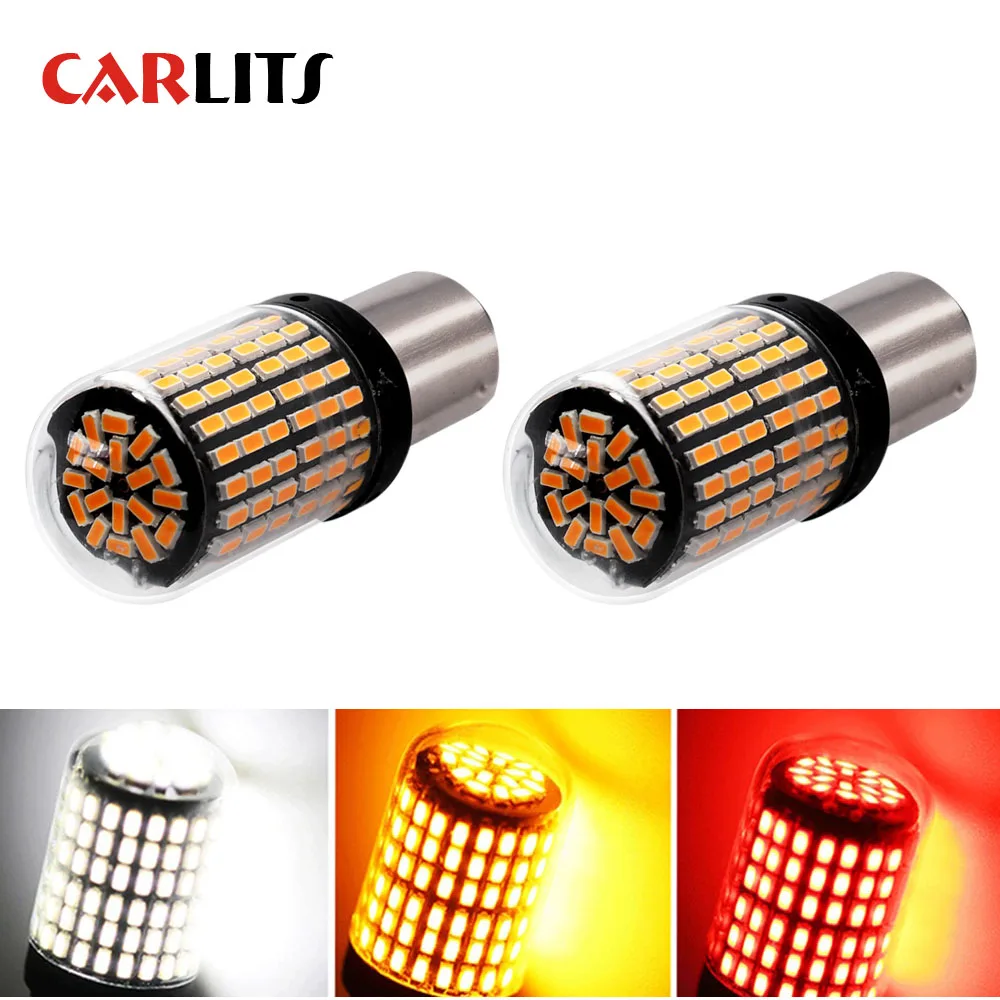 

2PCS 3014 144smd CanBus 1156 BA15S P21W LED BAY15D BAU15S PY21W lamp T20 LED 7440 W21W W21/5W led Bulbs For Turn Signal Light