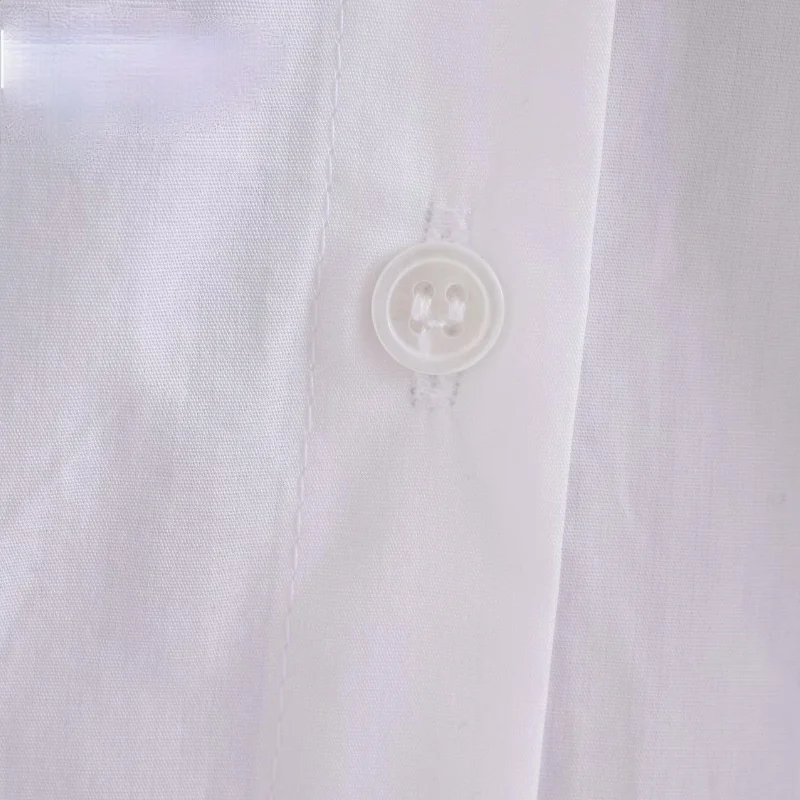 

Women Sweet Peter Pan Collar Lace Stitching Casual Poplin Blouse Shirts Women Puff Sleeve White Chemise Chic Tops LS7201