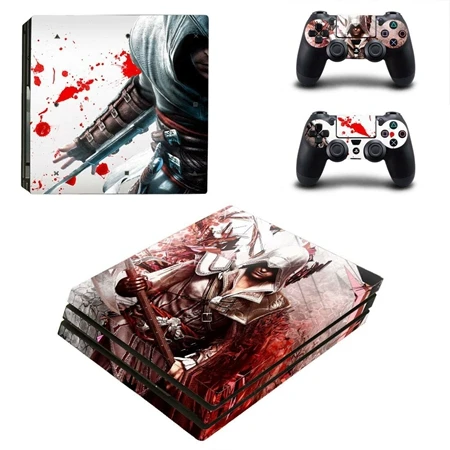 Горячая игра кожи Наклейки Обложка для PS4 Pro Playstation 4 Pro консоль+ 2 контроллера геймпад виниловые наклейки игровые аксессуары - Цвет: YSP4P-0269