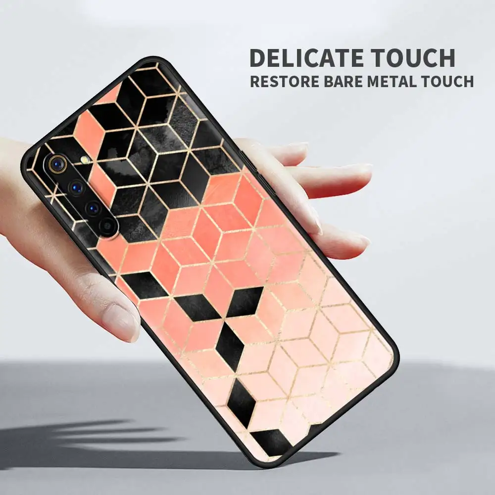 

Luxury Gold Foil Art Cover For Oppo A52 A9 2020 A53 A94 A93 A74 5G Find X2 Lite Reno3 Pro Carcasa Black Softshell Tampa