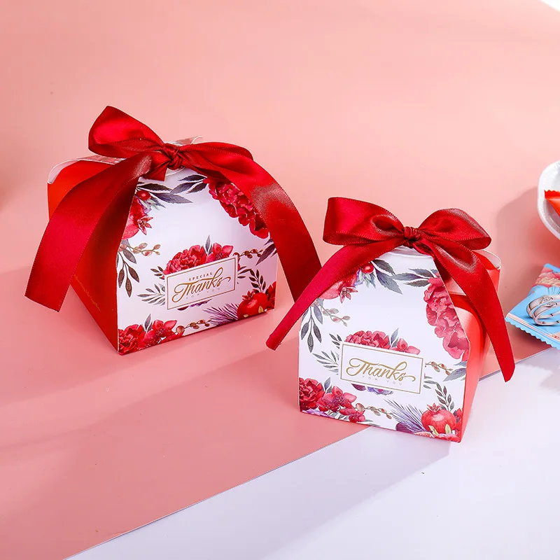 Европейская бумажная упаковка для свадебного торжества конфеты коробка из