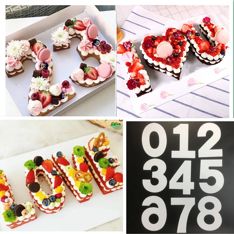 0-9 цифр формы для торта с арабскими цифрами изготовления декоративные