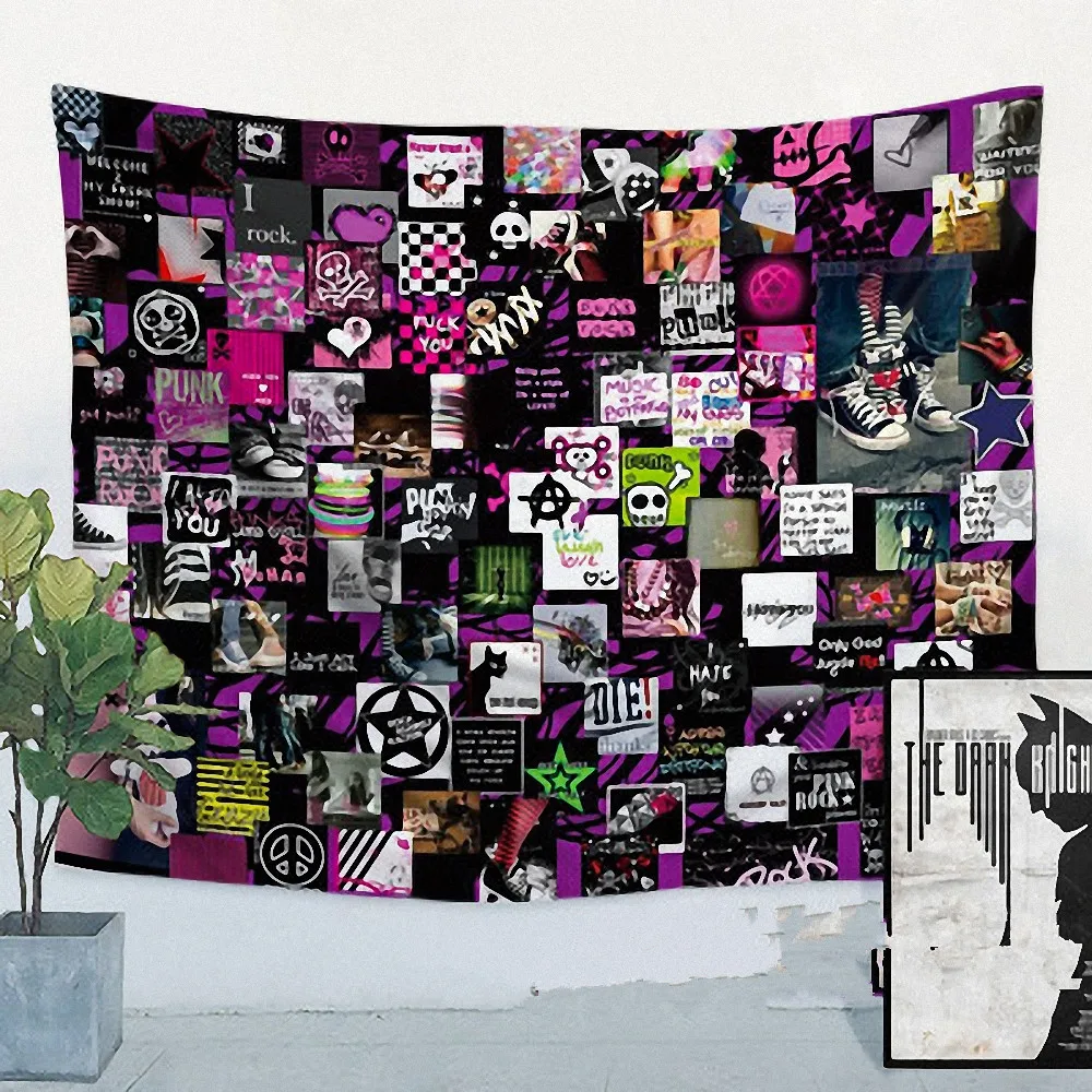 Металлические музыкальные наклейки Постер рок хип-хоп регги баннеры с четырьмя