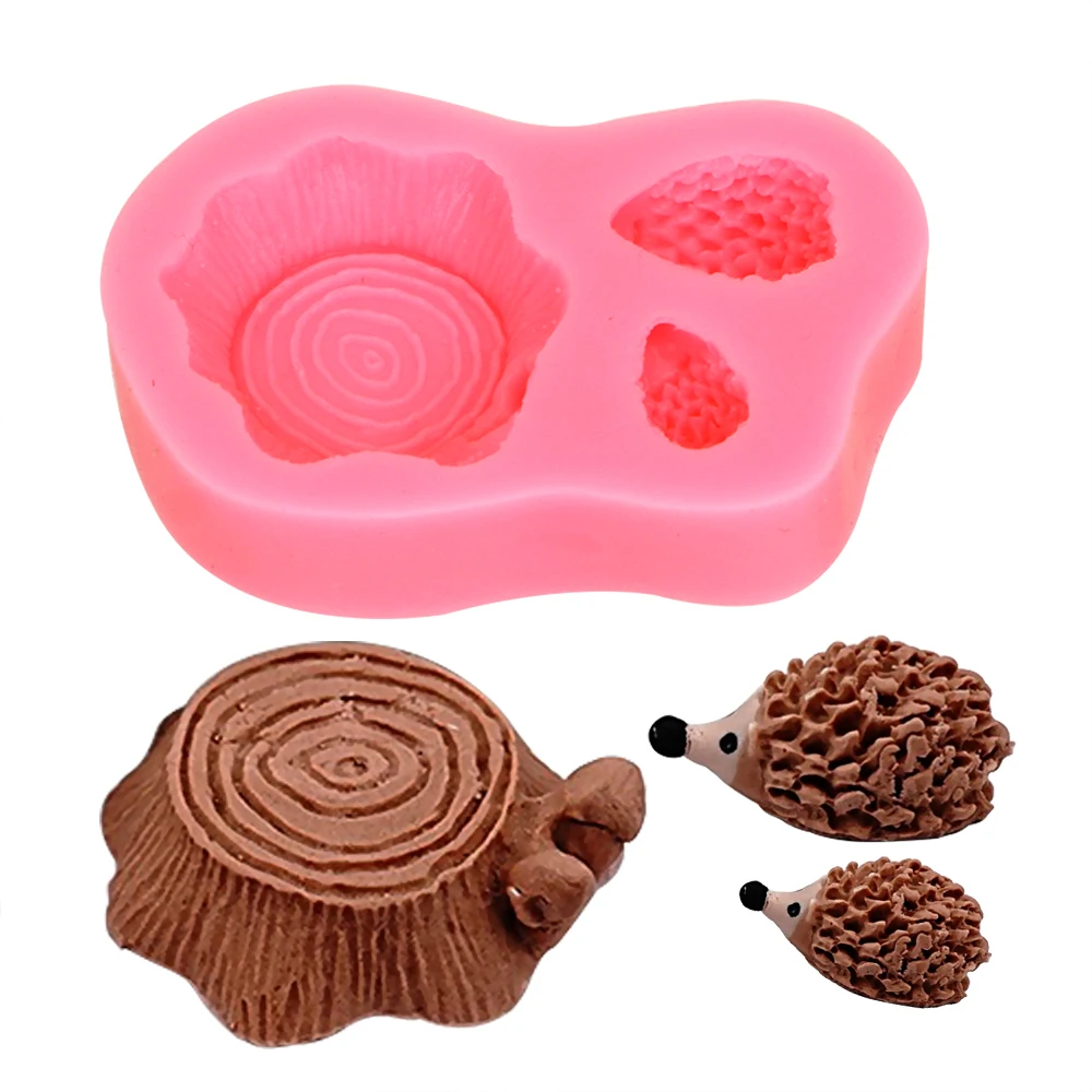 

Gadgets Cake Decoration Silicone Chocolate Mould Bakeware Cake Mold Kitchen Accessories Hedgehog Stump