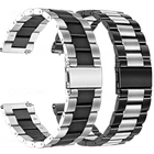 Браслет для samsung Galaxy watch 3, 4145 мм, 22 мм, 20 мм, металлический ремешок из нержавеющей стали для galaxy watch 46 мм active 2, 40 мм, 44 мм