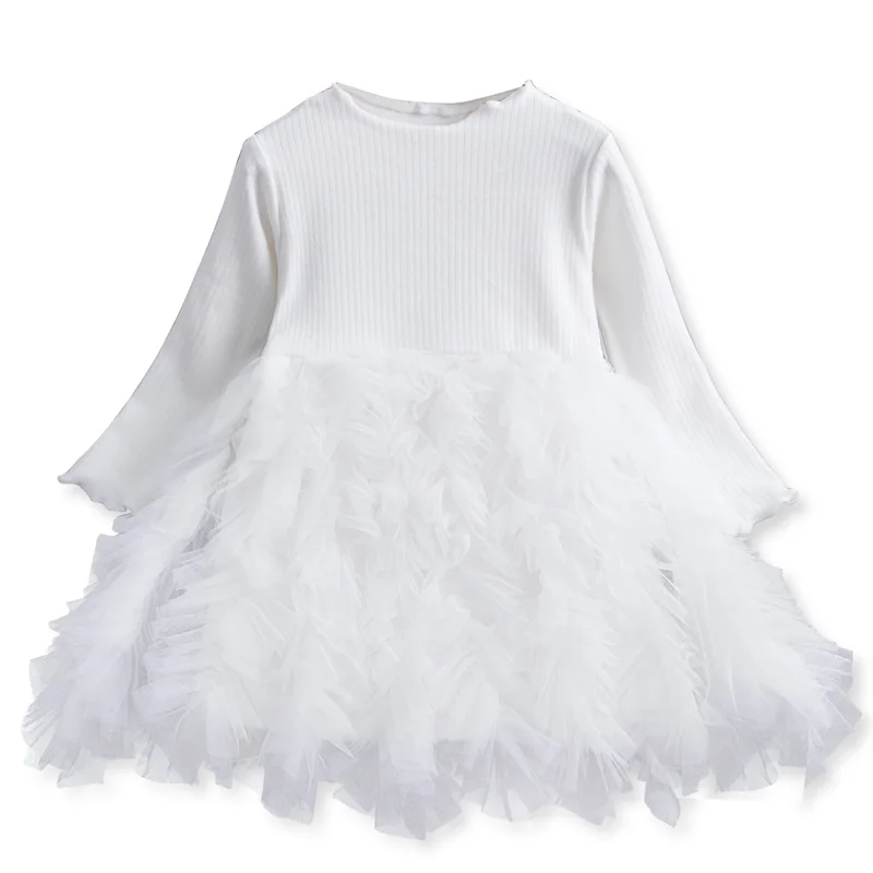 Детское трикотажное платье с длинным рукавом на возраст 2-6 лет | Детская одежда и