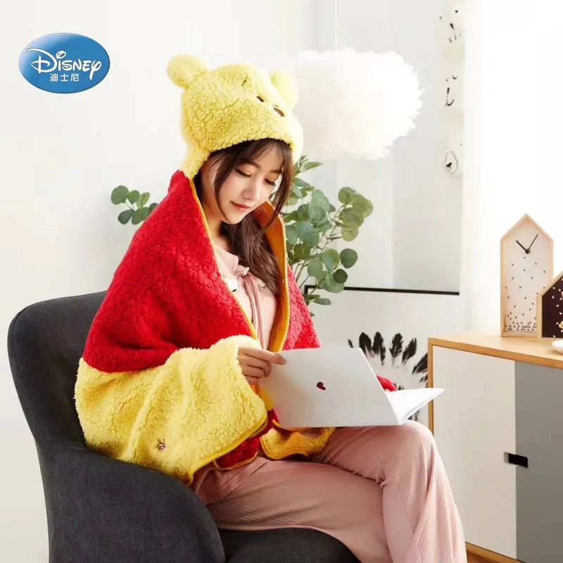 Disney Микки и Минни Маус Мышь Винни пухом пальто накидка с капюшоном носимых