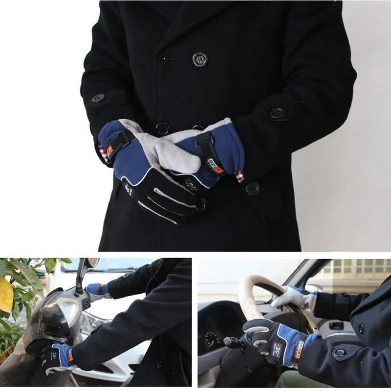 

Work Gloves Polar Warm Thermal Men Sports Motorbike Snowboard for Ski Adults Mittens Driving Snow Women Fleece Winter Motorcycle