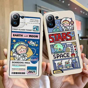 earth to moon ticket planet exploration phone case for xiaomi 10s 11 pro ultra 10 lite 9se cc9 6x 8a poco x3 nfc pro f3 cover free global shipping