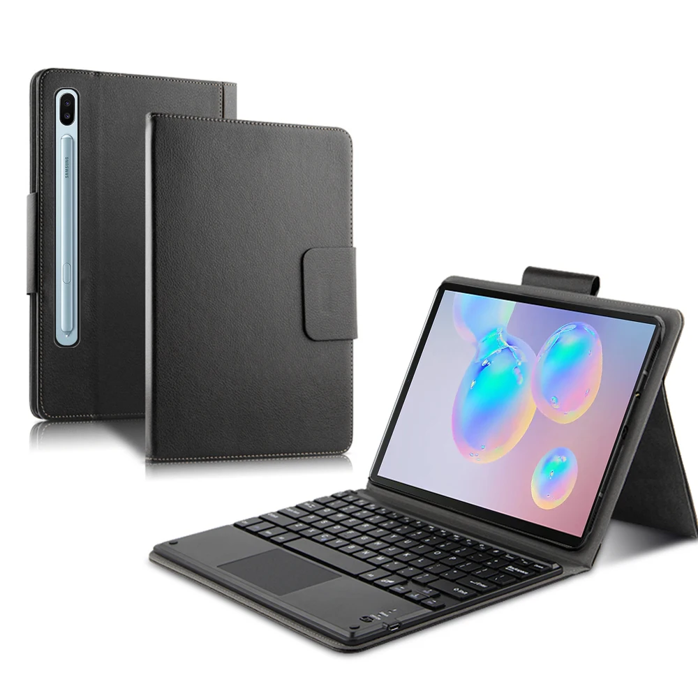 For Samsung Galaxy Tab S6 10.5 SM-T860 T865 T867 Case with English Keyboard Touchpad PU Leather Tablet Protector Cover | Компьютеры и