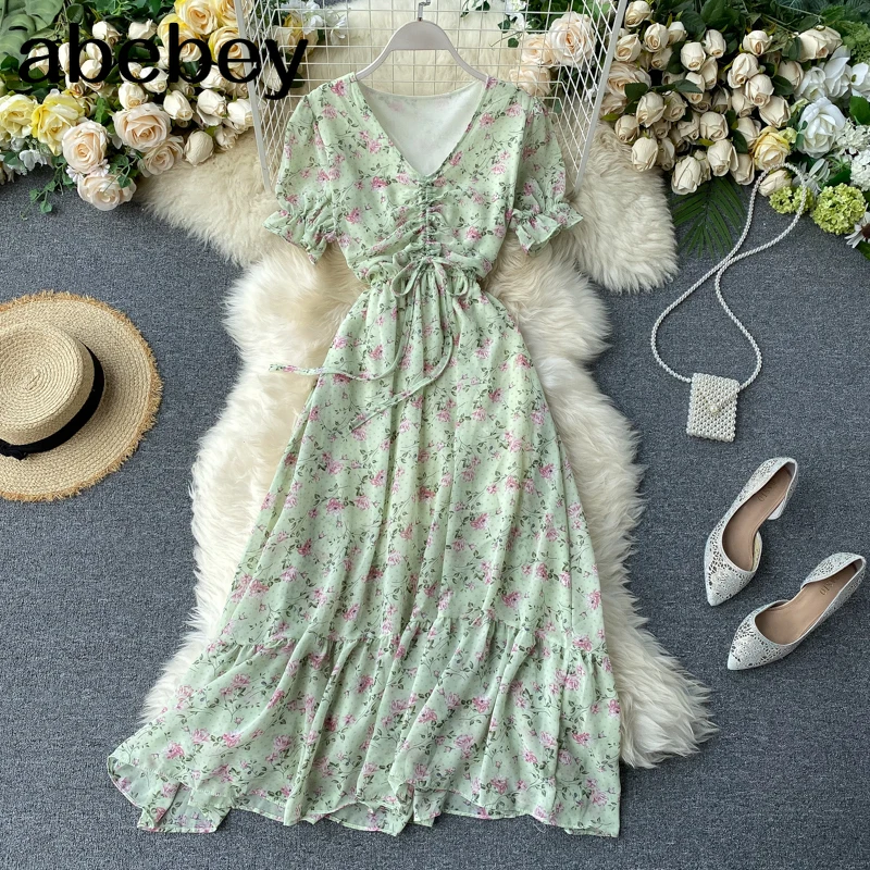 Женское шифоновое платье туника средней длины вечерние элегантное винтажное с v