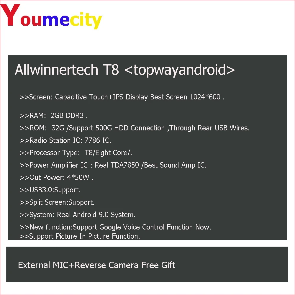 

1Din Android Car Multimedia Player WiFi 10inch Rotatable Touch Screen Car Auto Radio Real 2+32G Universal Car MP5 Player