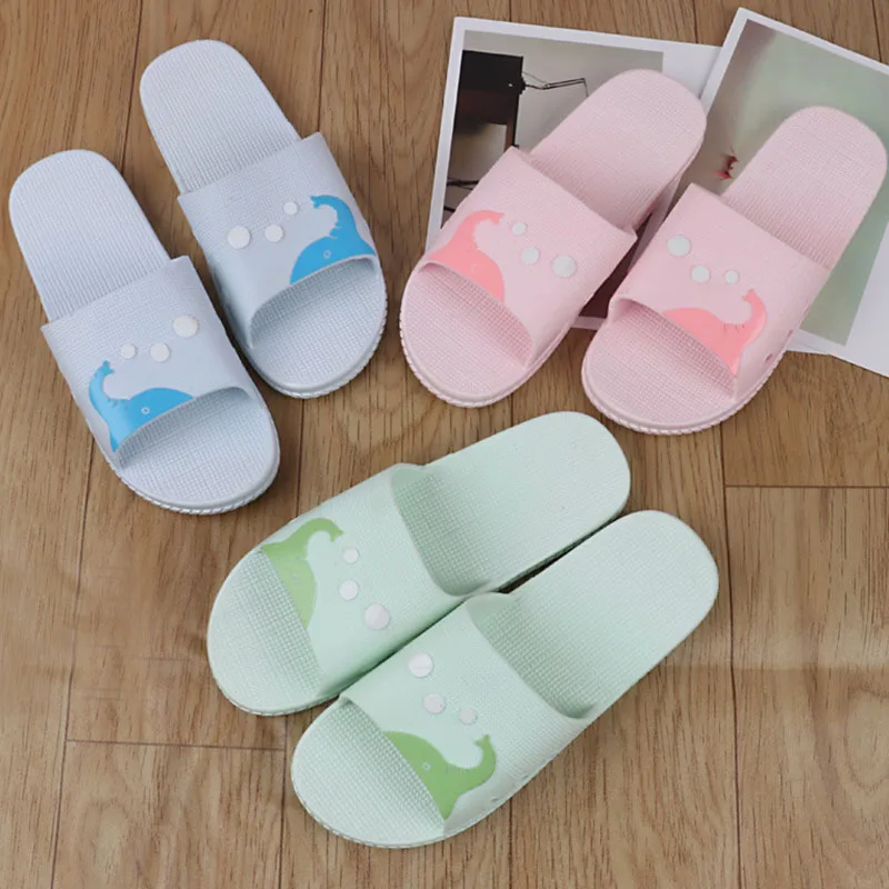 Женские домашние тапочки со слоном; нескользящие однотонные шлепанцы на платформе; женские шлепанцы для ванной; бесшумные домашние шлепанцы; Zapatillas mujer; 8812W