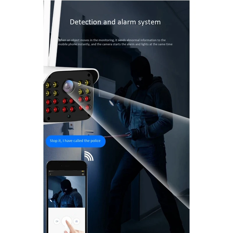 

20 Lights Wireless Wifi Camera Outdoor Full Color Night Vision Mobile Phone Remote HD Surveillance Camera