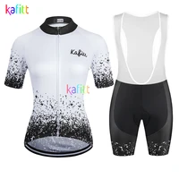 2021 kafitt womens short sleeve cycling jersey sets bike clothing ropa ciclismo road bike triathlon uniform breathable summer