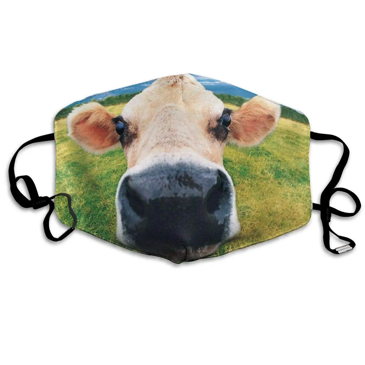 

Muindancer Dust Mask, Cow Paint Face Mask with Adjustable Earloops Breathable Reusable Outdoor Mouth Cover for Adults Kids