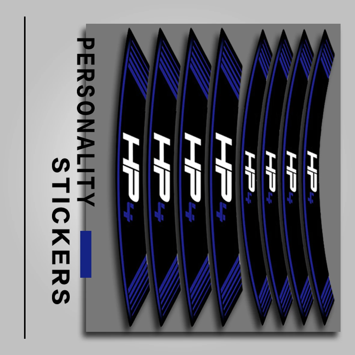

New Motorcycle 8X Thick Edge Outer Rim Sticker Stripe Wheel Decals for BMW HP4 tire Rim decorative Sticker