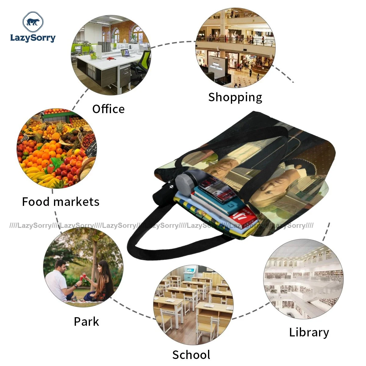 

Farmer Shopping Bag Female Fashion Handbags Retro Cloth Business Bags