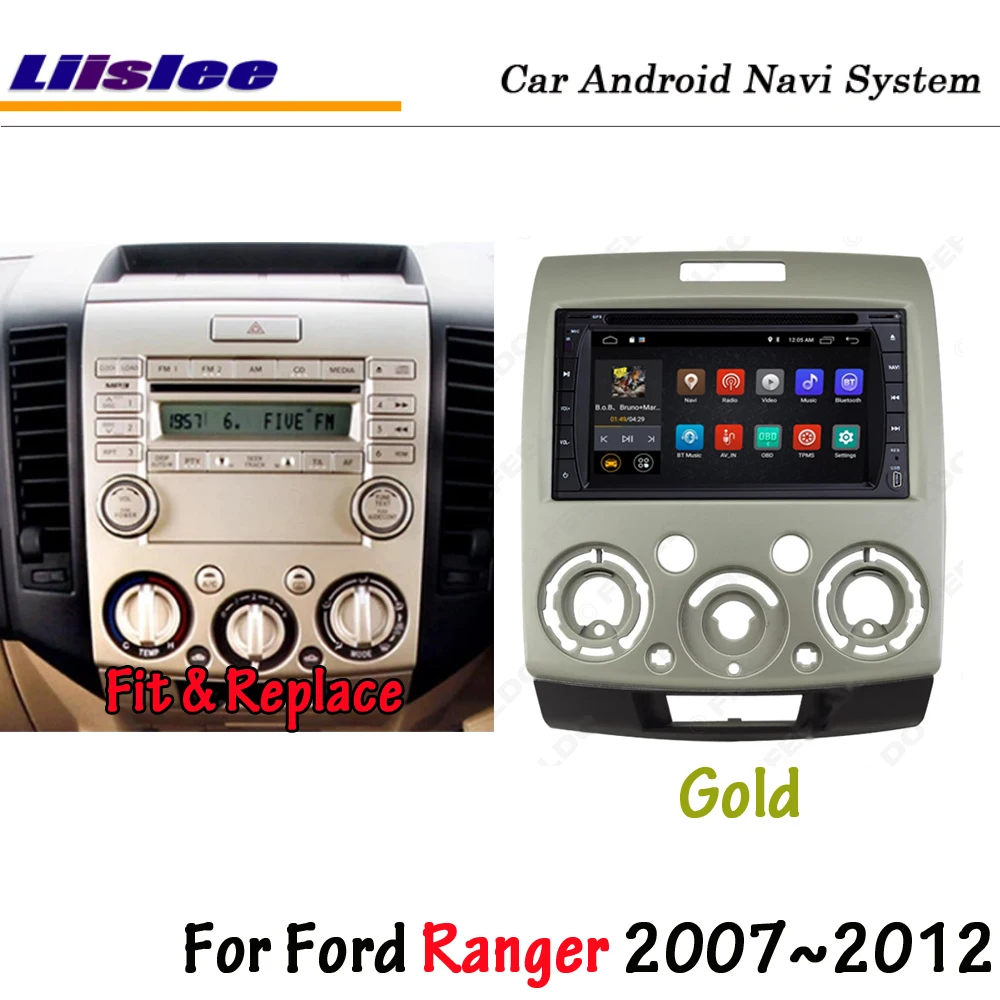 Liislee Android 9.0 For Ford Ranger 2007~2012 Stereo Car Carplay Radio NAVI Map Navigation Multimedia System Radio CD DVD Player