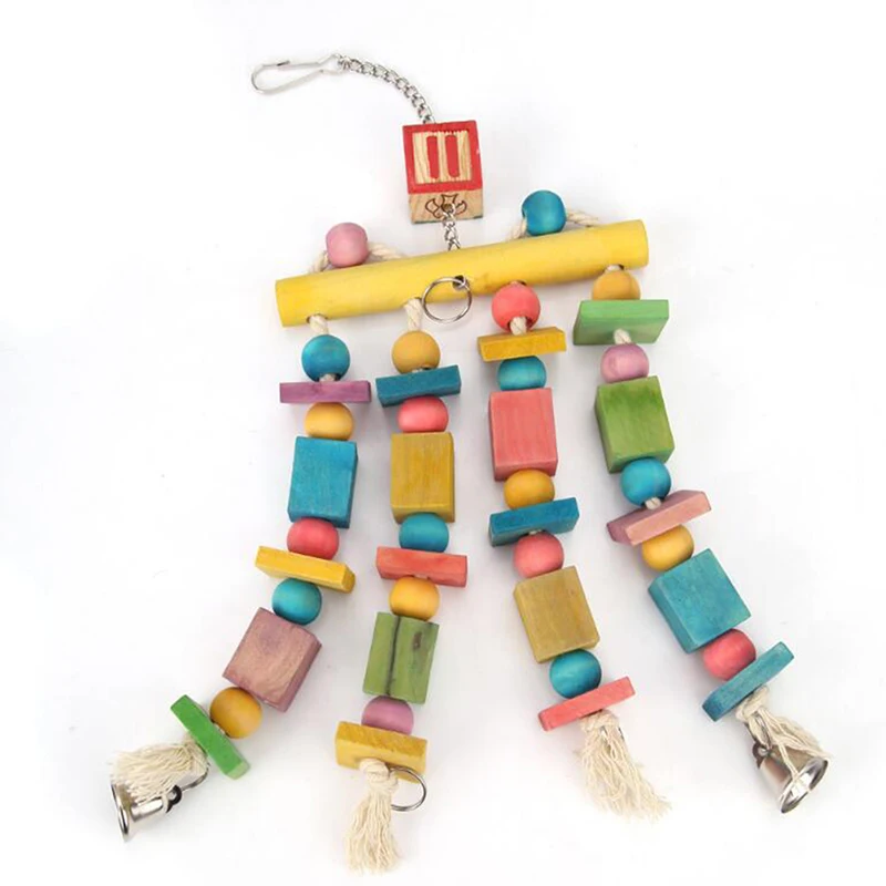 Colorful Bird Toys For Parrot Chewing Cockatiel African Grey Birds | Дом и сад