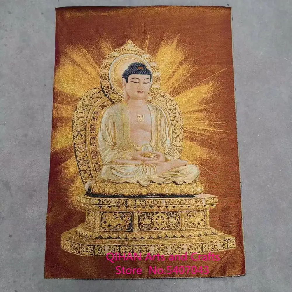 Sakyamuni Будда тантрическая буддийская религиозная вышивальная машина вышивка