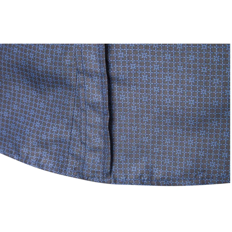 Мужская рубашка в клетку 100% хлопок 2019 Весна Осень Повседневная с длинными