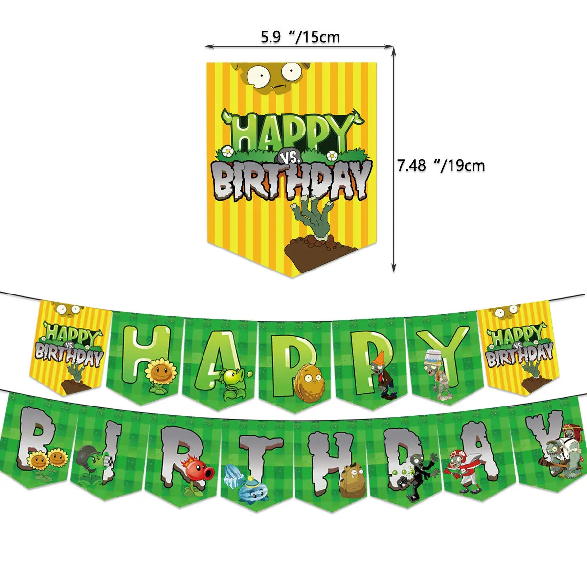 Plants Vs. Zombie Birthday Party Latex Balloon Toy Set Theme Banners Cake Kids Decoration Baby Shower Balloons | Дом и сад