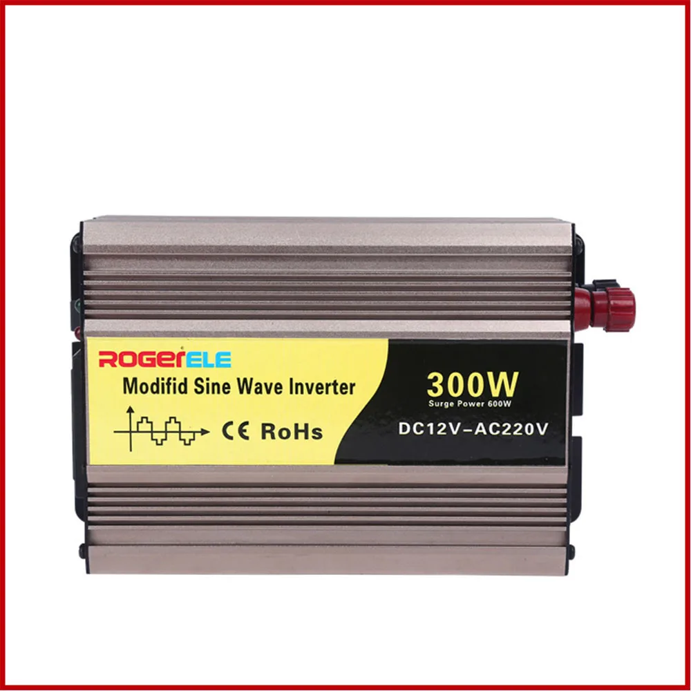 Портативный инвертор питания для автомобиля Dc12v к Ac220v 50 Гц 300 Вт USB